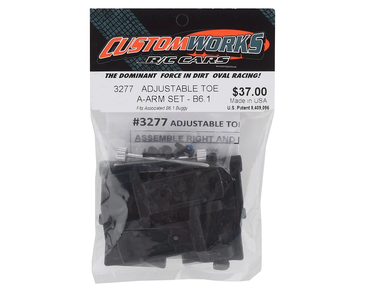 Custom Works RC10B5/RC10B6 Dirt Oval Adjustable Toe Rear A-Arm Kit 4 Custom Works RC10B5/RC10B6 Dirt Oval Adjustable Toe Rear A-Arm Kit - Image 2