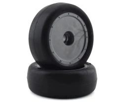 Custom Works Slick Pre-Mounted Dirt Oval Front Tire w/Orange Insert (Standard)