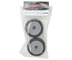 Custom Works Sticker 2 Pre-Mounted Dirt Oval Rear Tires (2) (Standard) -Cheap DuBro Store csw6446 2