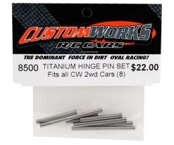 Custom Works Titanium Hinge Pin Set (8) 5 Custom Works Titanium Hinge Pin Set (8) -Cheap DuBro Store csw8500 1