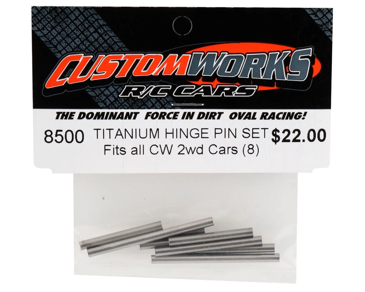 Custom Works Titanium Hinge Pin Set (8) 4 Custom Works Titanium Hinge Pin Set (8) - Image 2