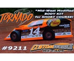 Custom Works Tornado Midwest Modified Short Course Mod Body Kit (Clear)