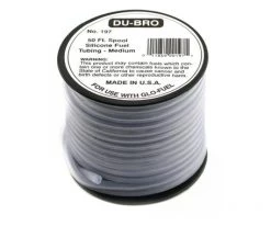 DuBro Medium Silicone Fuel Tubing (Blue) (50')