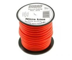 DuBro "Nitro Line" Silicone Fuel Tubing (Red) (50')