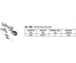 DuBro Semi-Scale Tailwheel System: 20-60