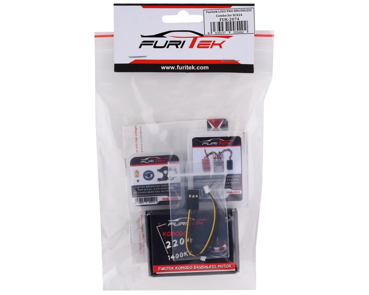 Furitek LIKO Pro Brushless SCX24 Combo w/Bluetooth 4 Furitek LIKO Pro Brushless SCX24 Combo w/Bluetooth - Image 2