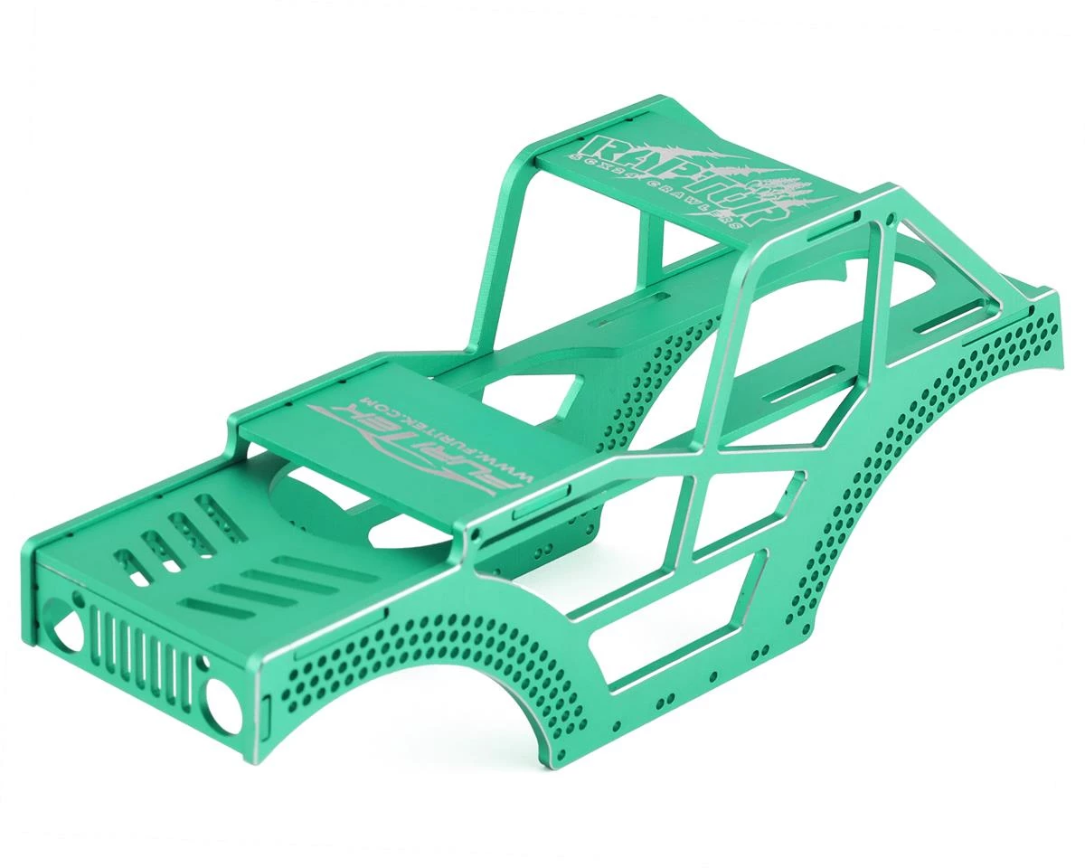 Furitek Raptor SCX24 Aluminum Frame Kit (Green) 3 Furitek Raptor SCX24 Aluminum Frame Kit (Green)