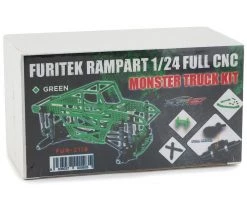 Furitek 1/24 Rampart CNC Machined Monster Truck Full Chassis Kit (Green) 7 Furitek 1/24 Rampart CNC Machined Monster Truck Full Chassis Kit (Green) -Cheap DuBro Store ftk fur 2118 2