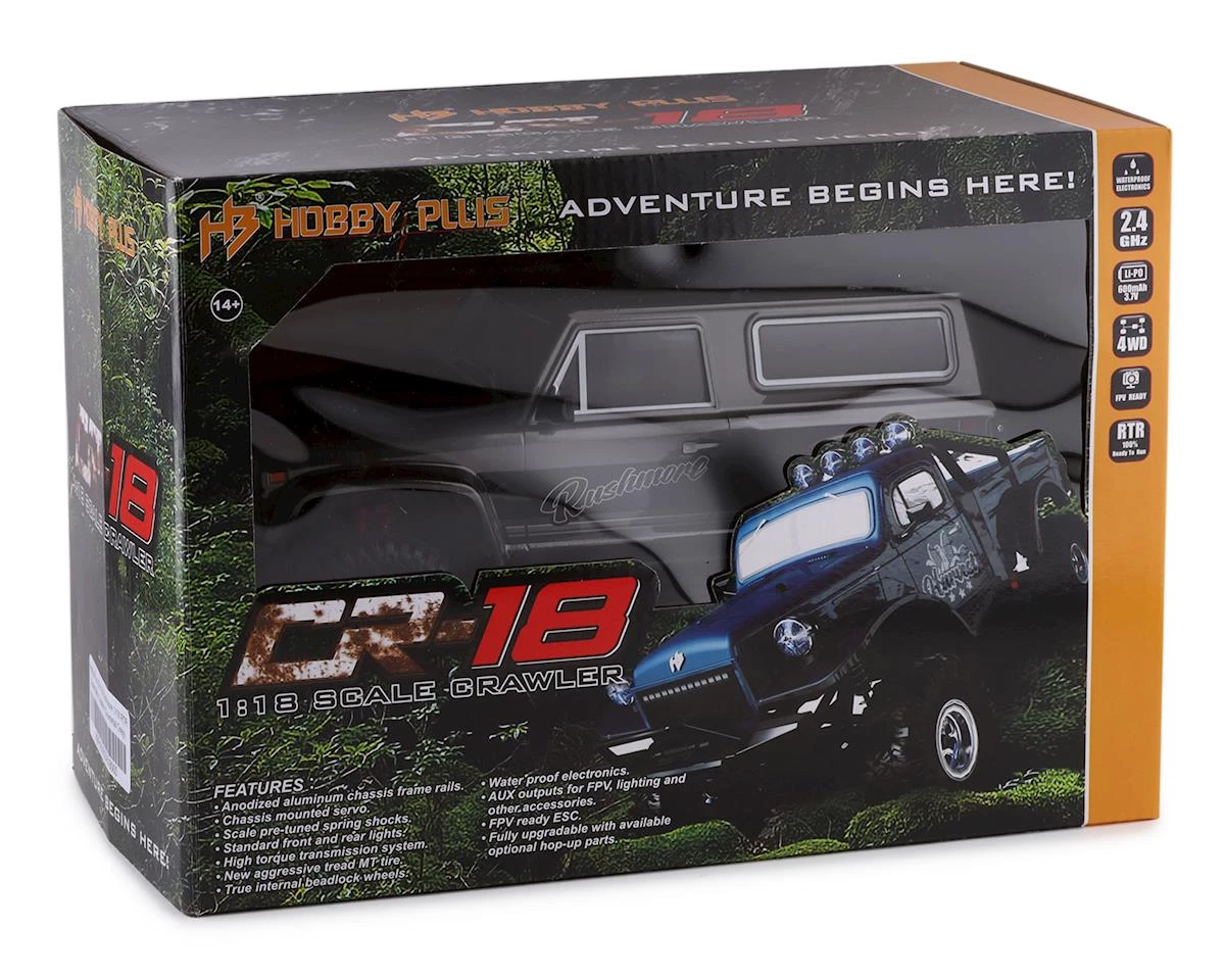 HobbyPlus CR-18 Rushmore 1/18 RTR Scale Mini Crawler (Gunmetal Grey) 7 HobbyPlus CR-18 Rushmore 1/18 RTR Scale Mini Crawler (Gunmetal Grey) - Image 5