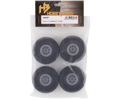 HobbyPlus CR-18 T-Finder A/T 1.0" Pre-Mounted Tire Set (Grey) (4) (Beadlock) -Cheap DuBro Store hbp240057 2